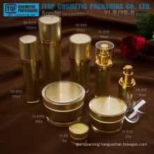 The most popular and hot-selling taper round acrylic cream jar and lotion bottle high quality luxury cosmetic container